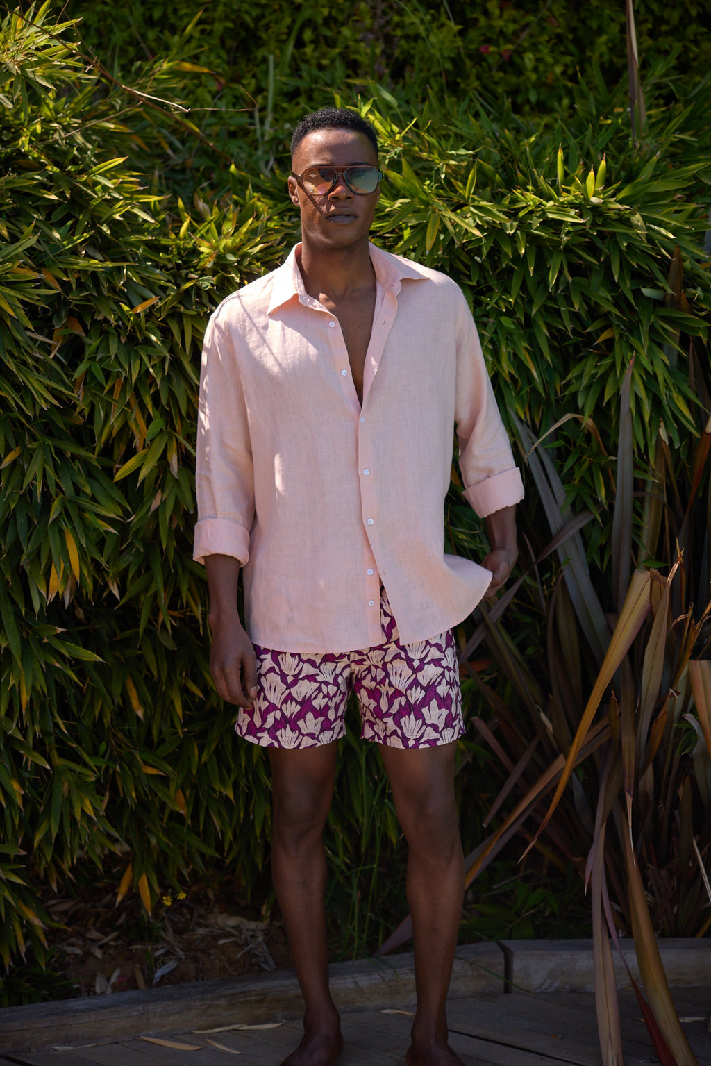 Rose Leaf Swim Short
