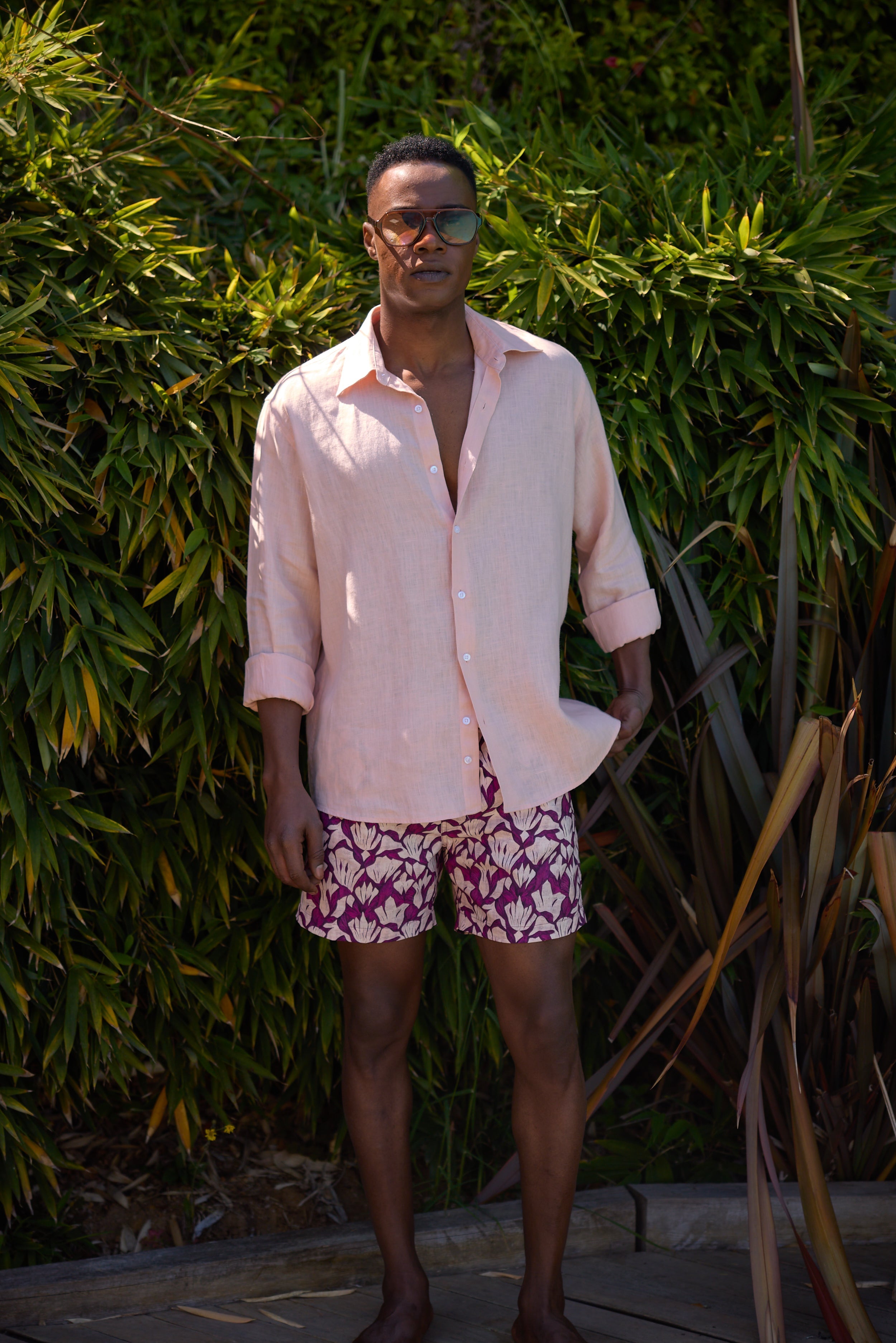 Rose Leaf Swim Short