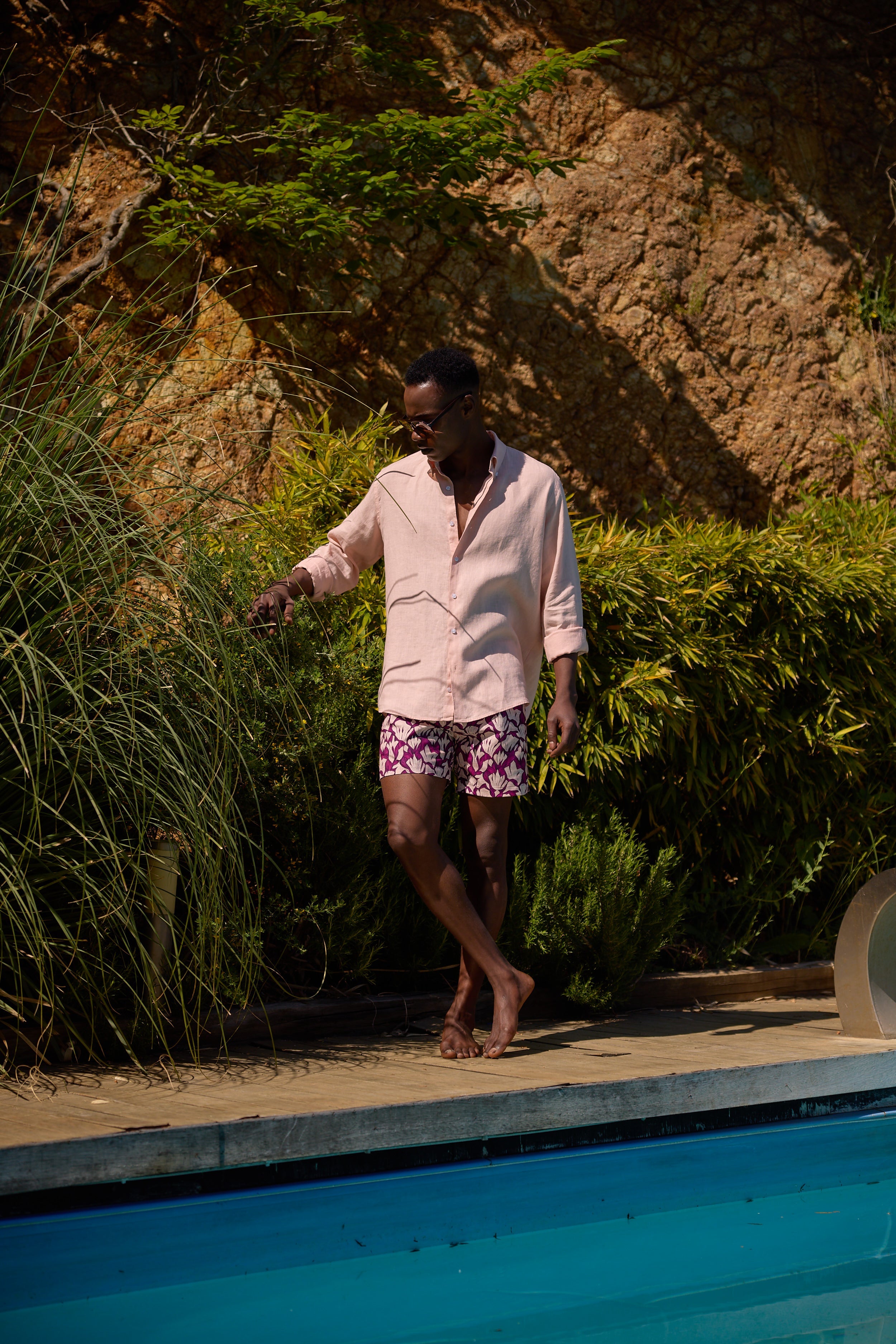 Rose Leaf Swim Short