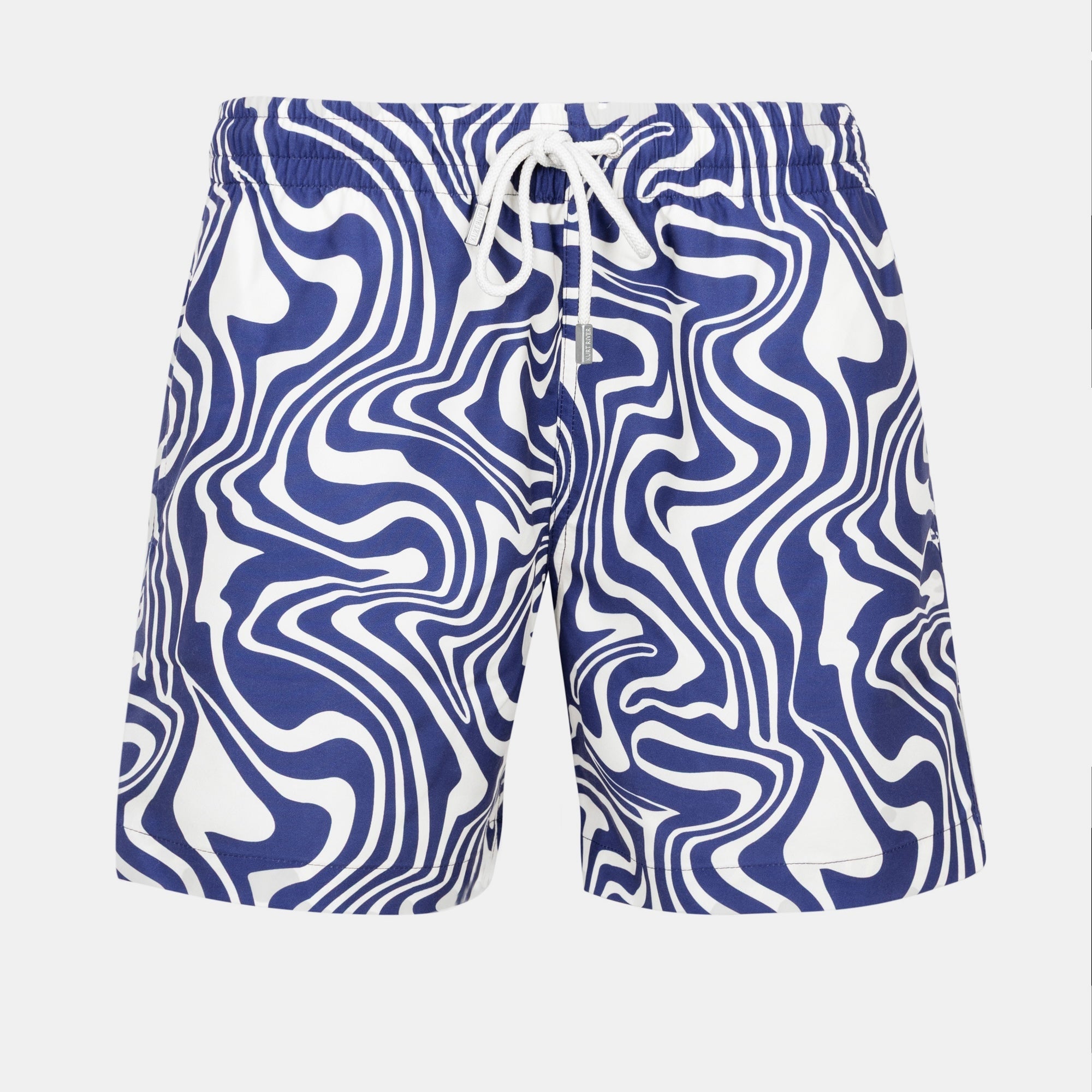 Navy Wave Swim Short
