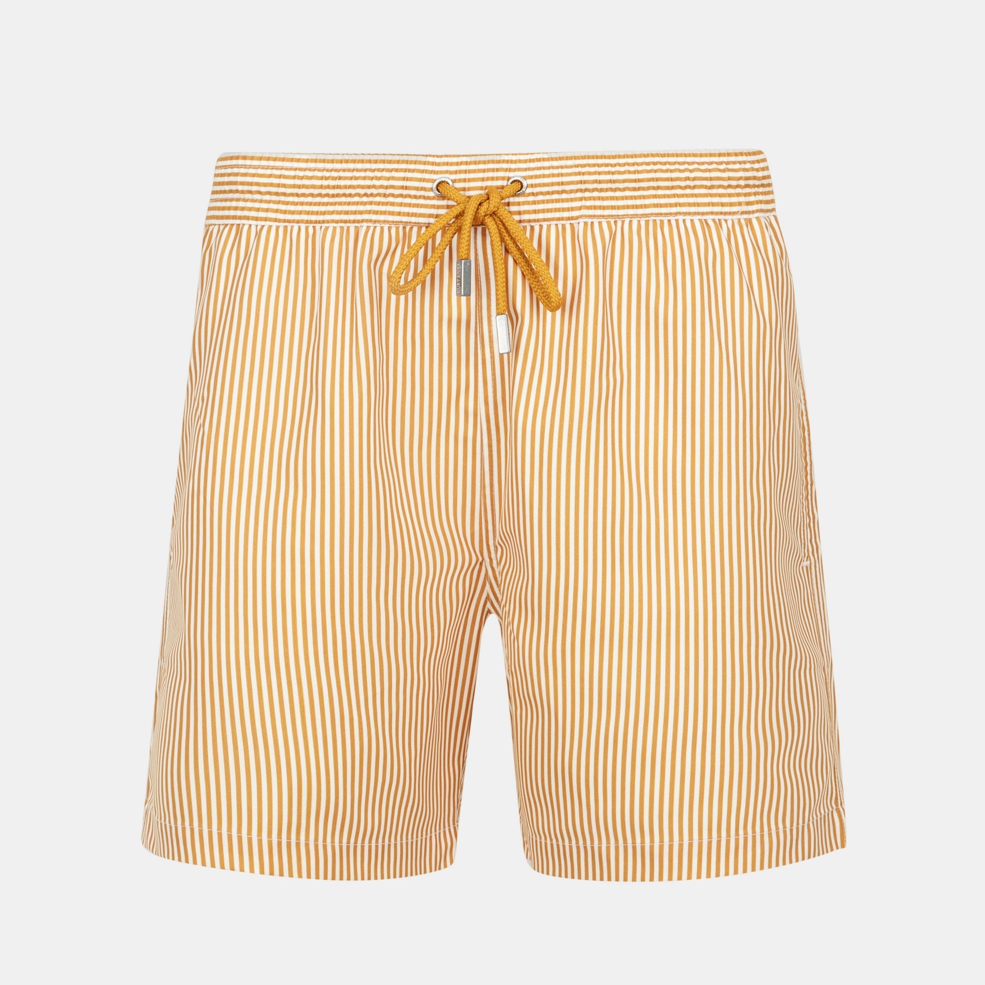 Mustard Striped Swim Short