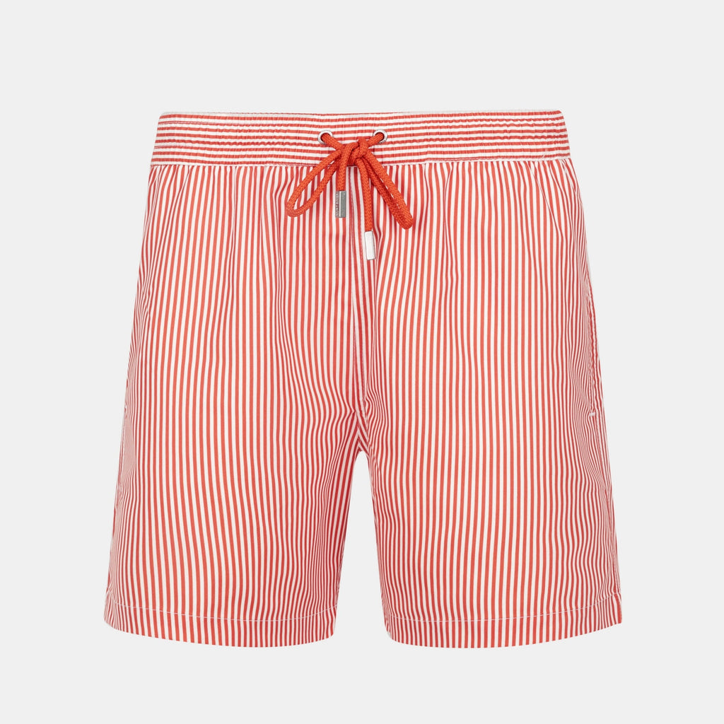 Pink Striped Swim Short