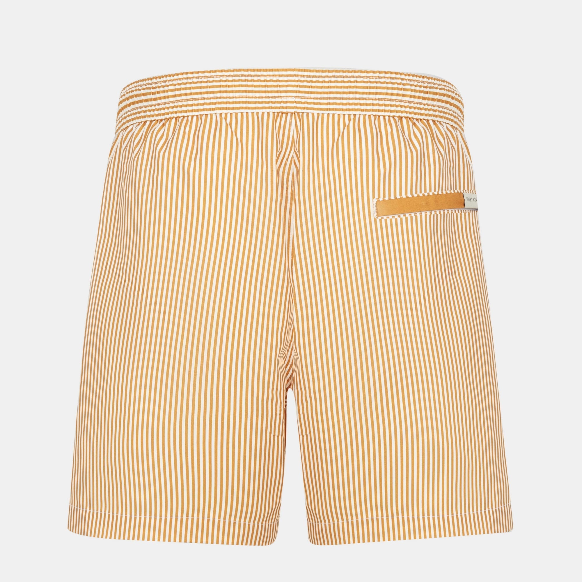 Mustard Striped Swim Short