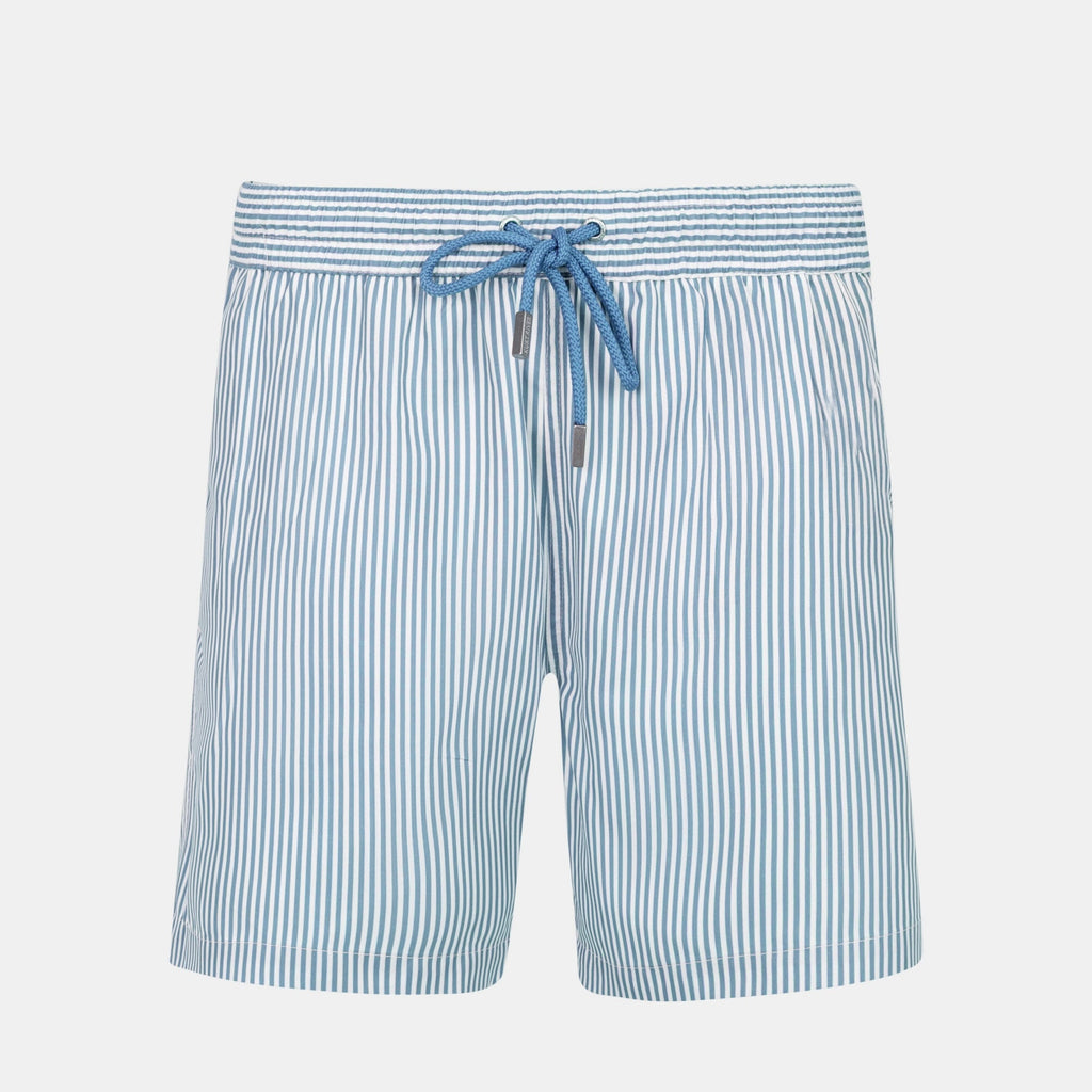 Blue Striped Swim Short