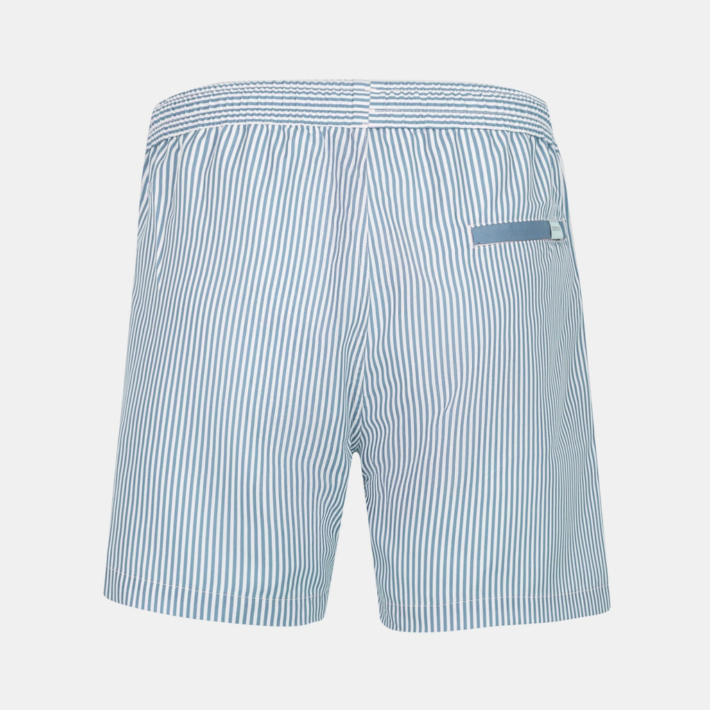 Blue Striped Swim Short