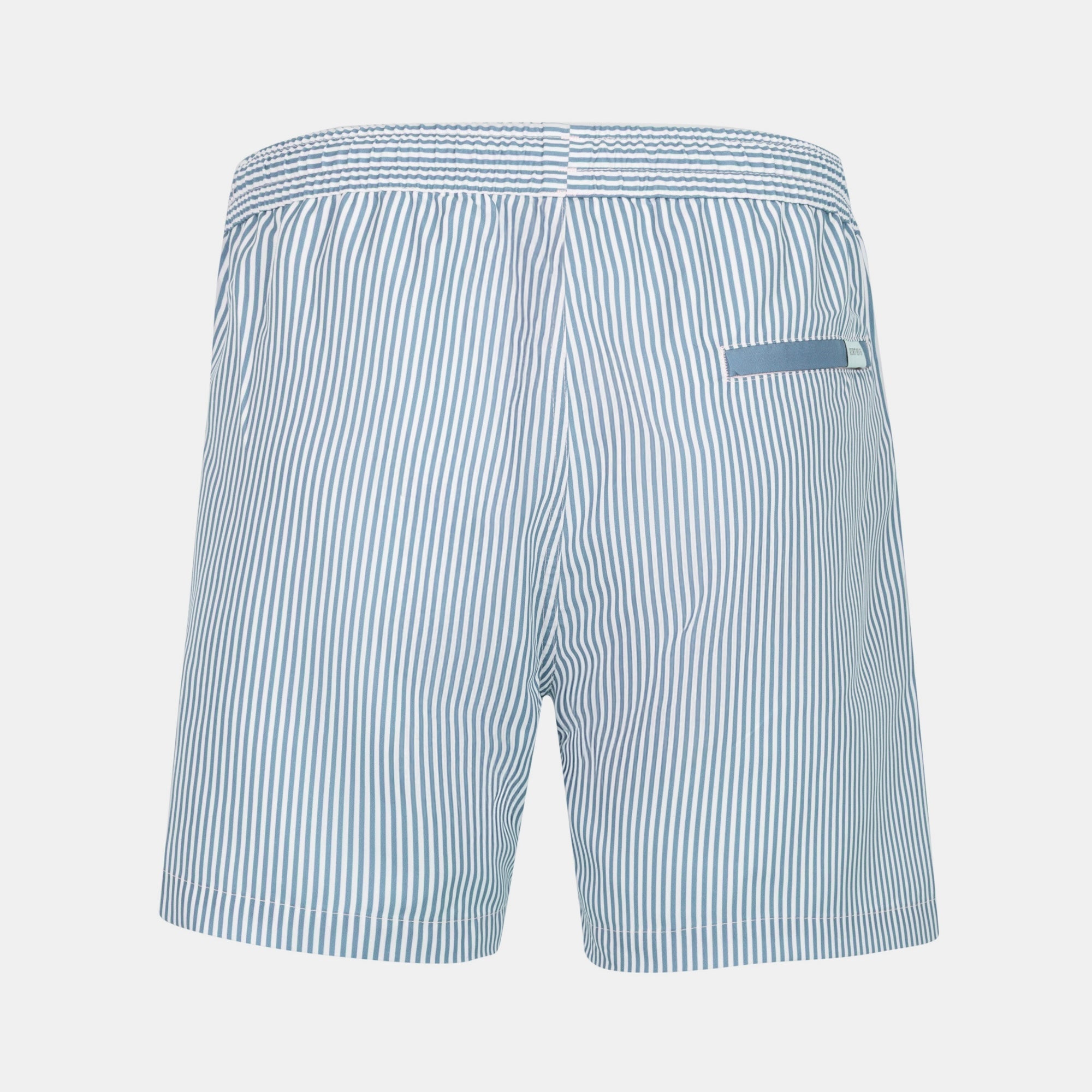 Blue Striped Swim Short