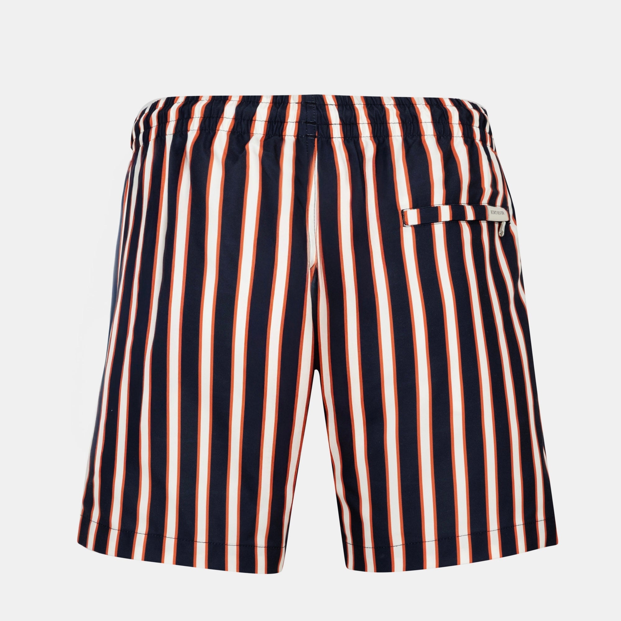 Navy Striped Swim Short