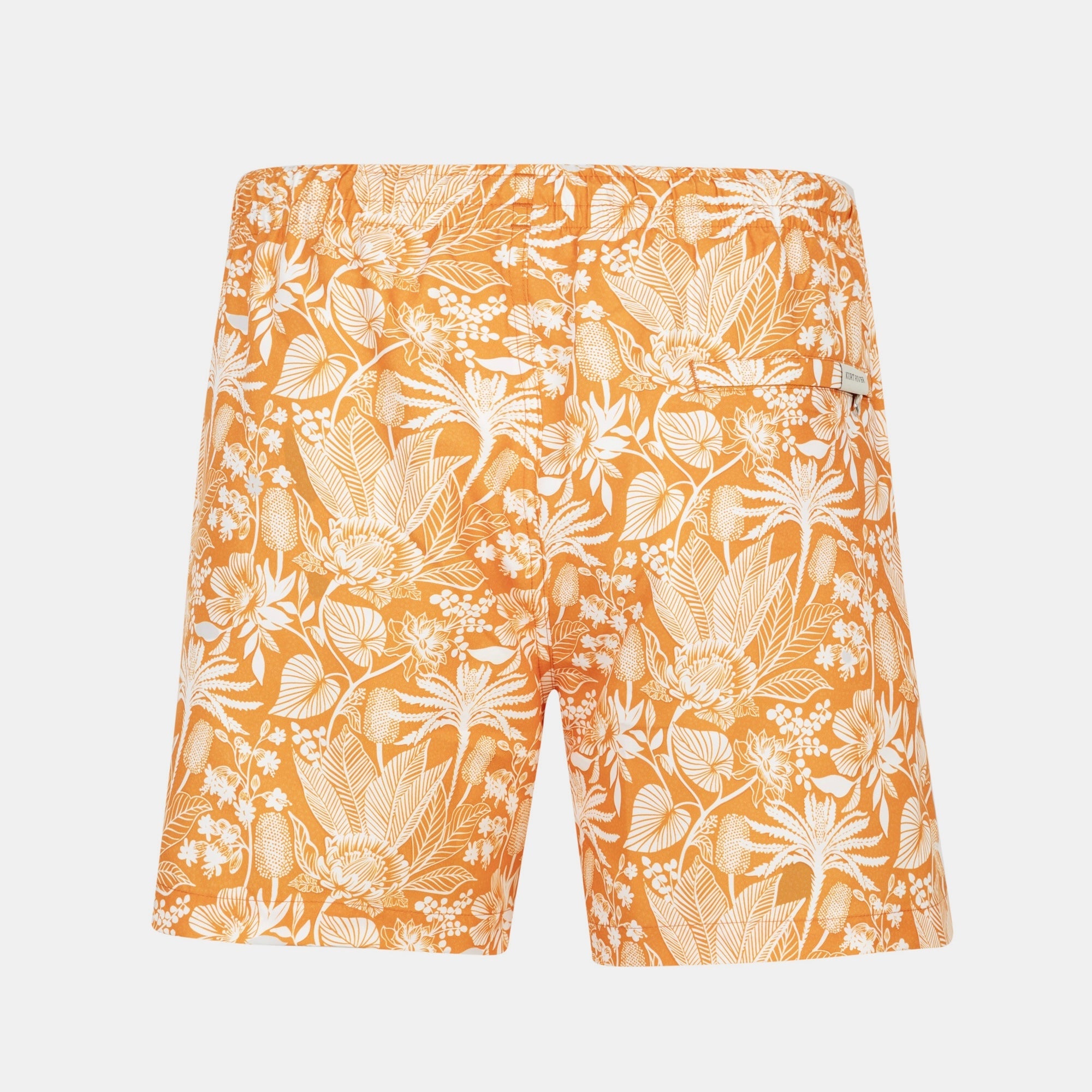 Orange Palm Swim Short